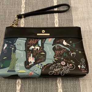 Spartina 449 maps New York wristlet
